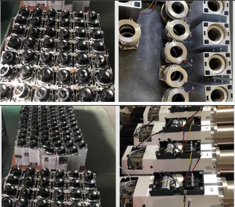 Forza Spindle üretiminden motor gövdeleri ve montaj fotoğrafları