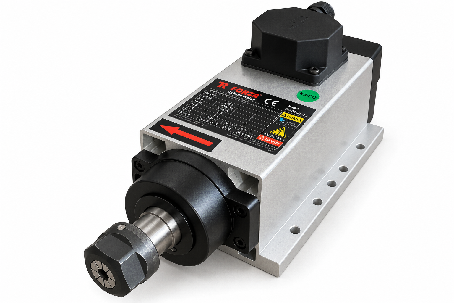 2,2 kW ER20 Hava Soğutmalı Spindle Motoru — FSC80X73-2.2